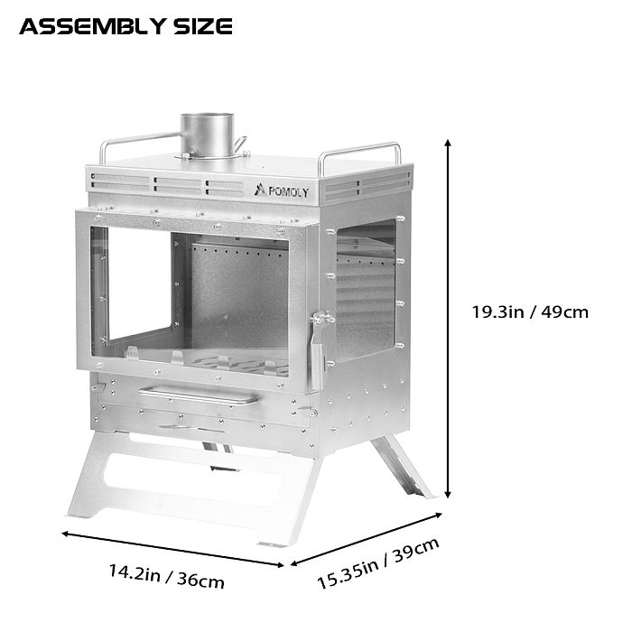 Dweller Max Ti 3 | Titanium Wood Stove | POMOLY New Arrival 2024