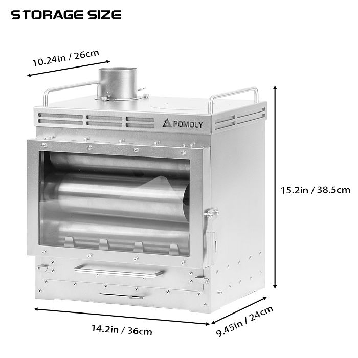 Dweller Max Ti | Titanium Wood Stove | POMOLY New Arrival 2024