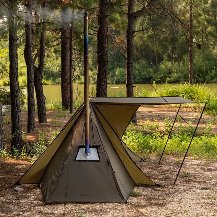 OneTigris-Tente de camping OUTBACK REAT Lanka, 4 portes, double