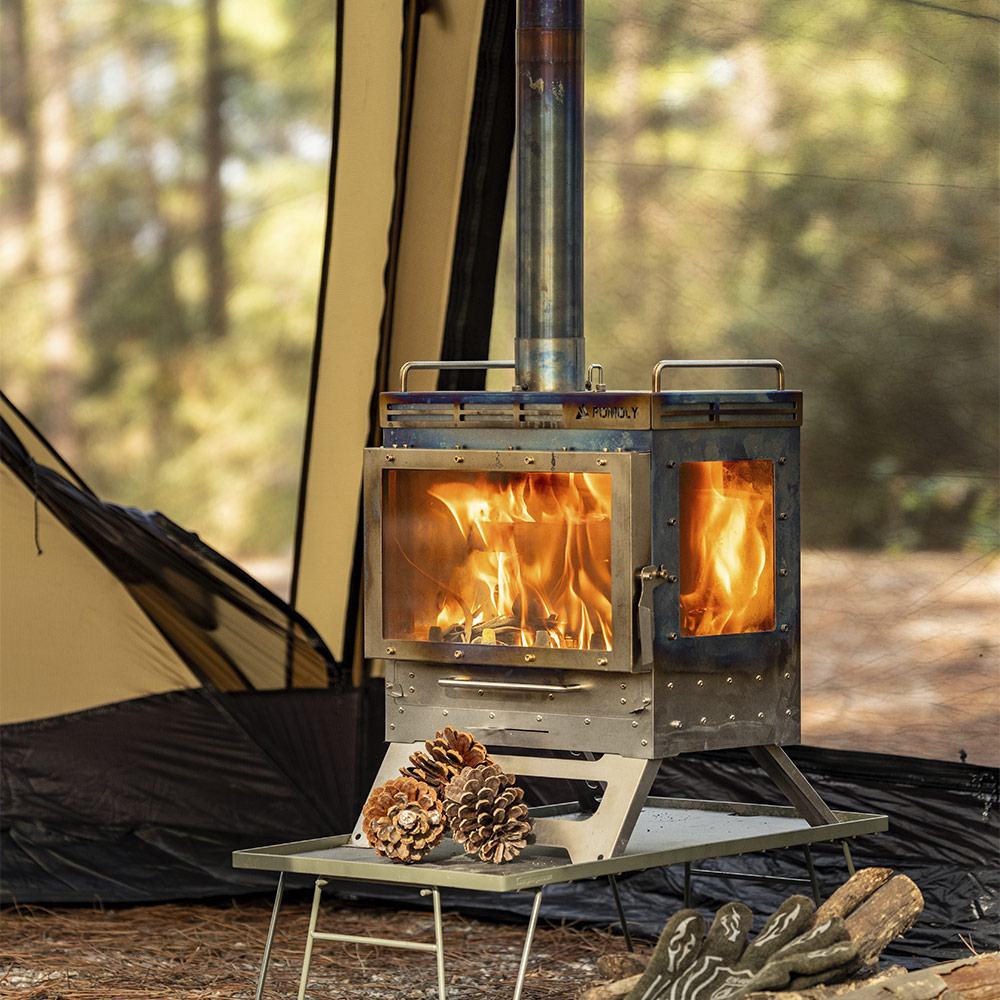 Dweller Max 3 Ti Tent Stove | Camping Fireplace for Hot Tent