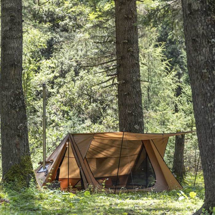 STOVEHUT 70 3.0 Shelter Hot Tent | Camping Baker Style Shelter Tent With  Stove Jack - Pomoly