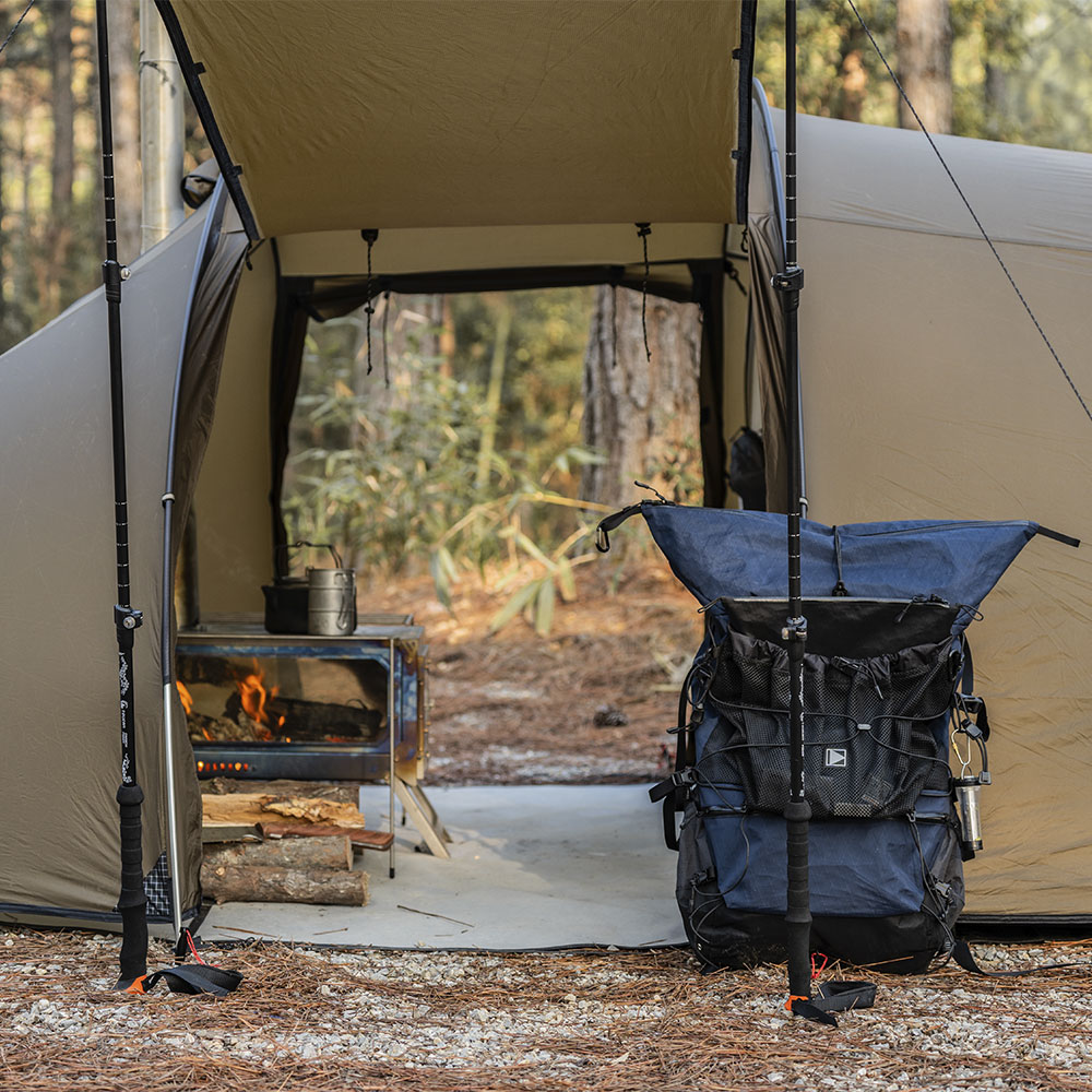 Camping Tunnel Tent With Stove | POMOLY Locomotive 3 Hot Camping Tunnel Tent With Stove | POMOLY Locomotive 3 Hot
