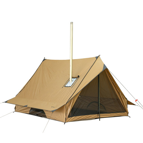 Insulated Ice Fishing Tent with Floor and Stove Jack - POMOLY
