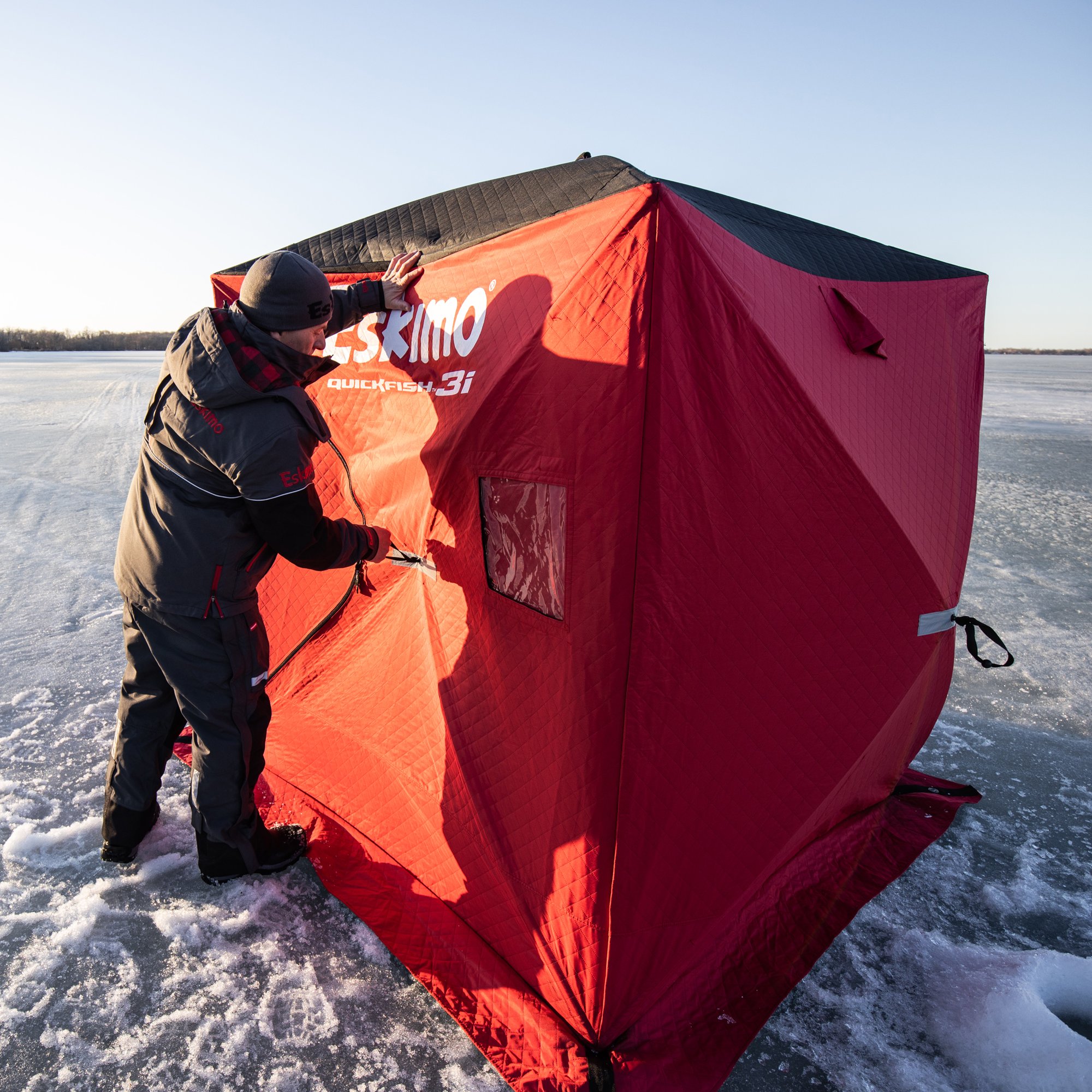 pop up ice fishing tent