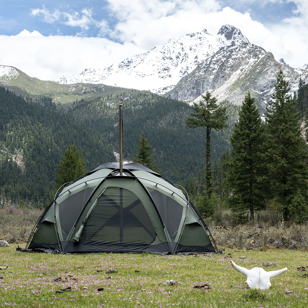 FORT Hot Tent, Hot Shelter, Backwoods Bungalow with Wood