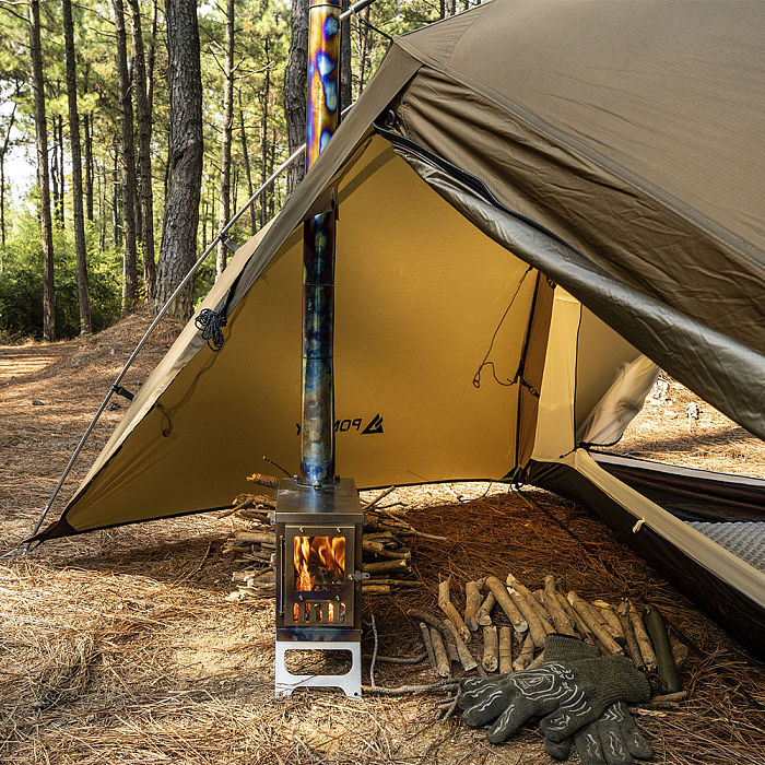 X-Ti Mini | Double Folding Titanium Wood Stove | POMOLY New Arrival 2025