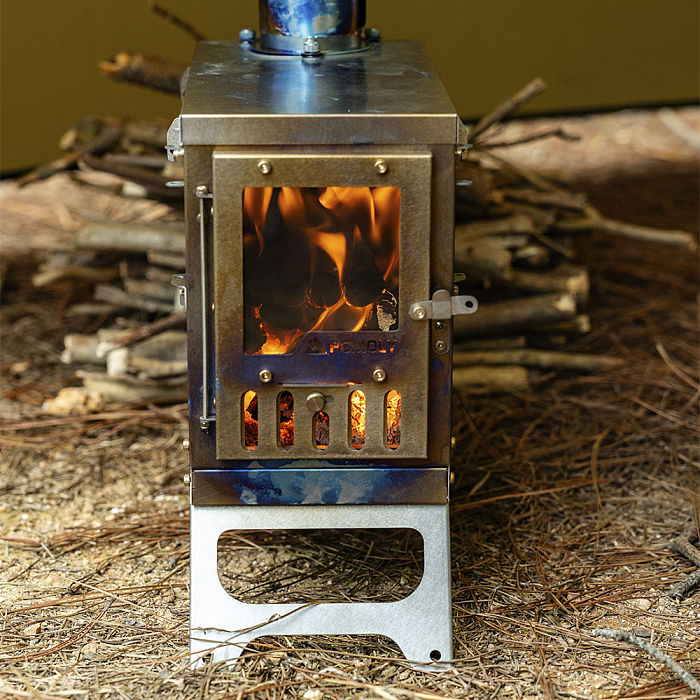 X-Ti Mini | Double Folding Titanium Wood Stove | POMOLY New Arrival 2025