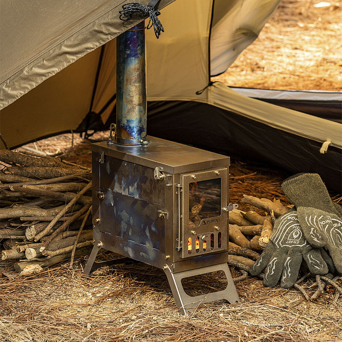 X-Ti Mini | Double Folding Titanium Wood Stove | POMOLY New Arrival 2025