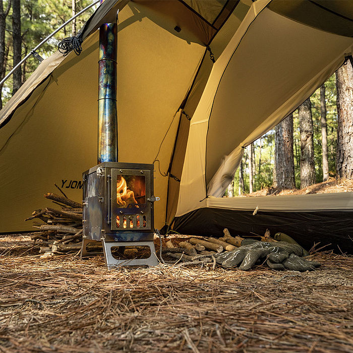 X-Ti Mini | Double Folding Titanium Wood Stove | POMOLY New Arrival 2025
