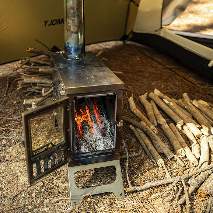 X-Ti Mini | Double Folding Titanium Wood Stove | POMOLY New Arrival 2025
