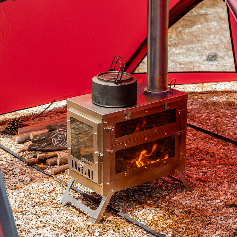 Portable tent stove hotsell