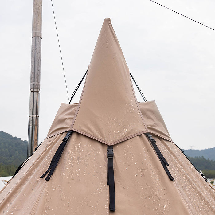 【Limited Deals】 Pomoly PEAK TC Hot Tent | Tetoron Cotton Tipi Tent with Inner Tent Winter Camping | POMOLY New Arrival