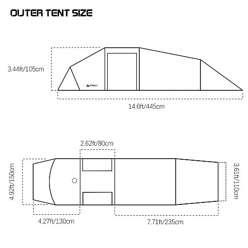 Openvista 2 | Camping Tunnel Tent 2P | POMOLY New Arrival 2025