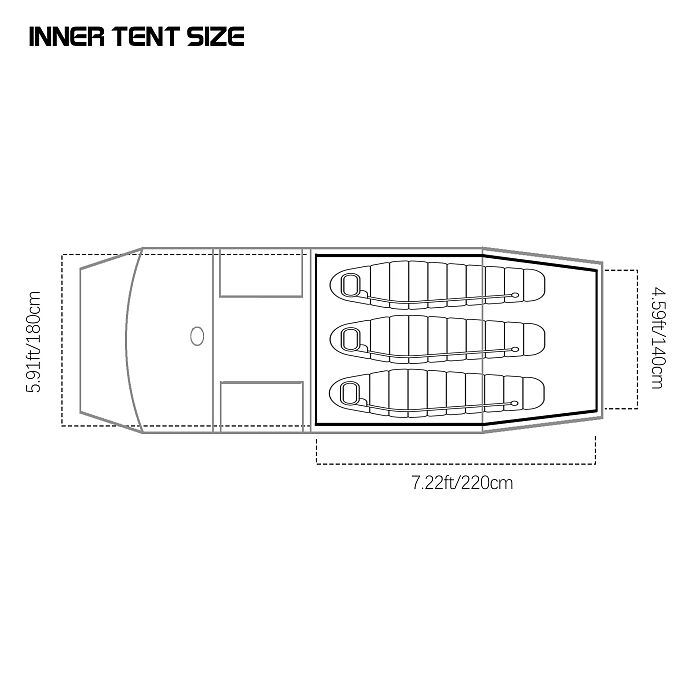 Openvista 3 | Tunnel Tent 3P Camping  | POMOLY New Arrival 2025