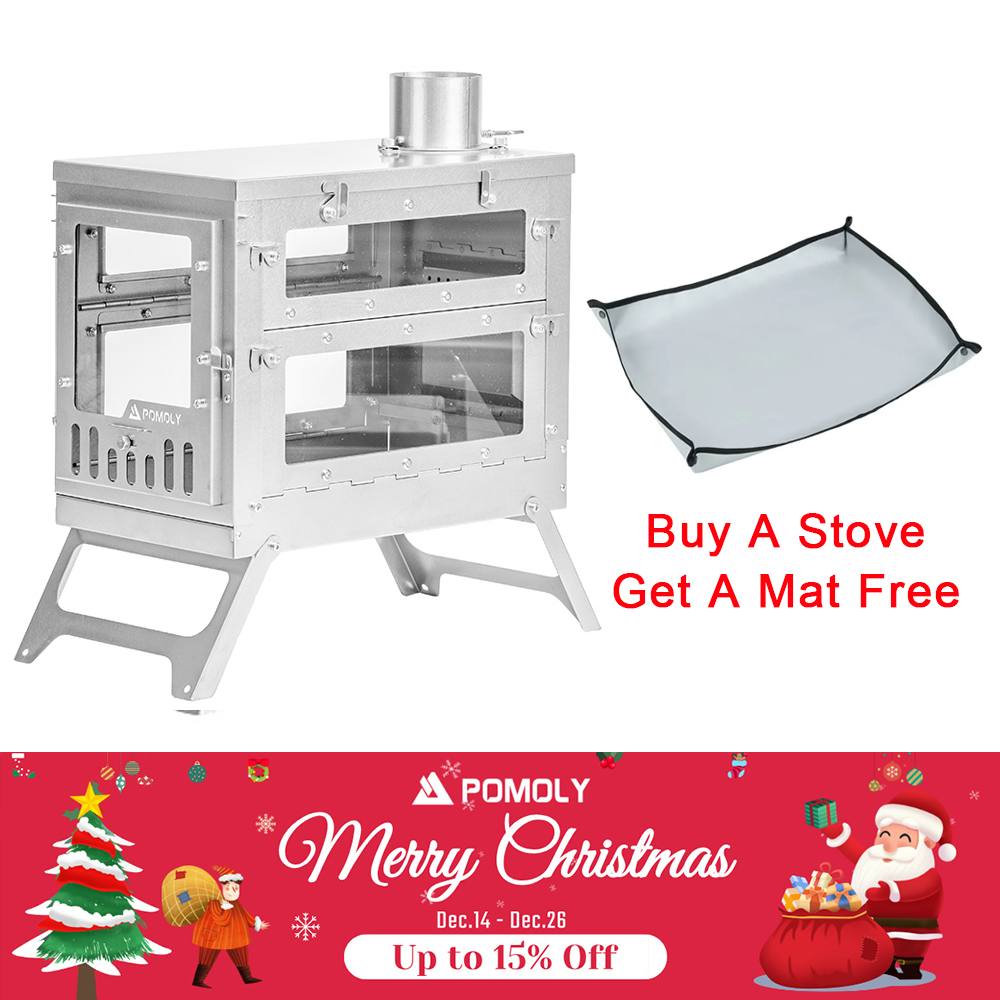 X-Ti Max 5 | Double-Fold Titanium Wood Stove | POMOLY New