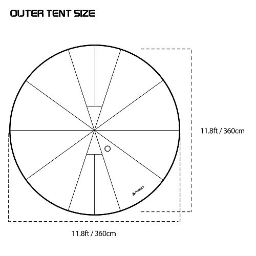 Circle 2 | Outdoor Hot Tent | Tipi Camping Hot Tent | POMOLY New Arrival 2025