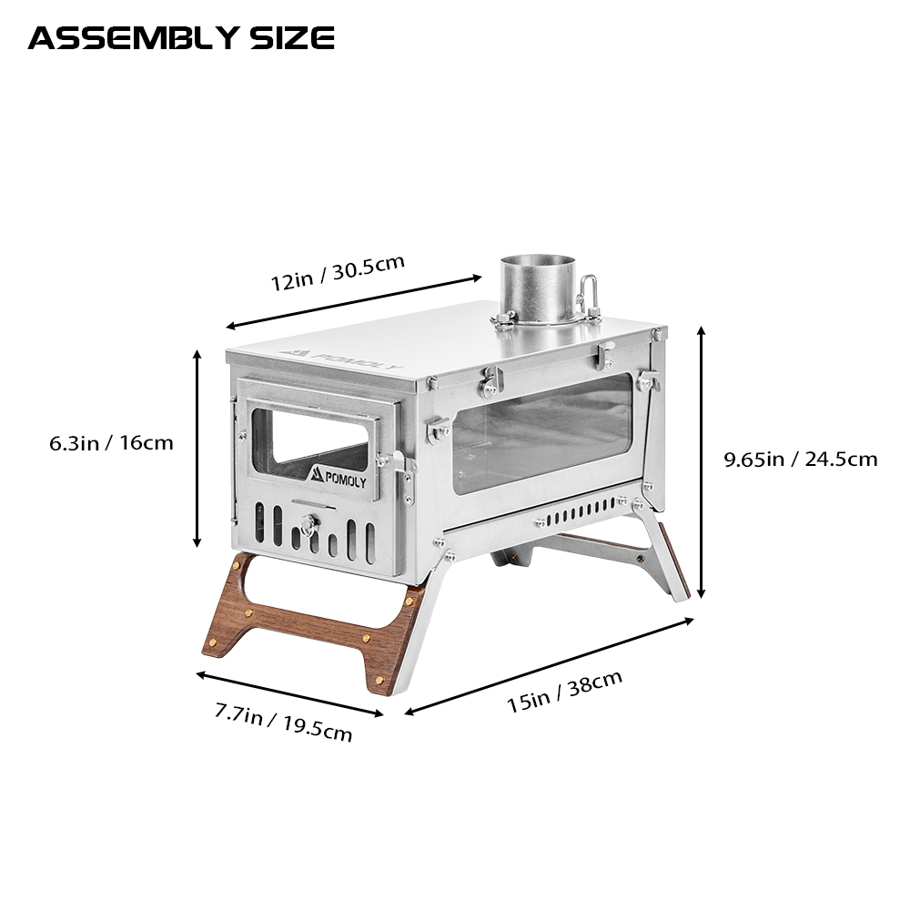 T1 Mini 3 | 3.0Ver. ソロキャンプ用折りたたみ式チタン薪ストーブ