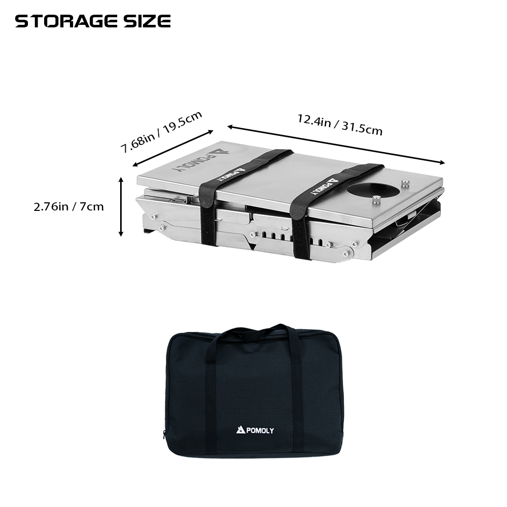 T1 Mini 3 | 3.0Ver. ソロキャンプ用折りたたみ式チタン薪ストーブ