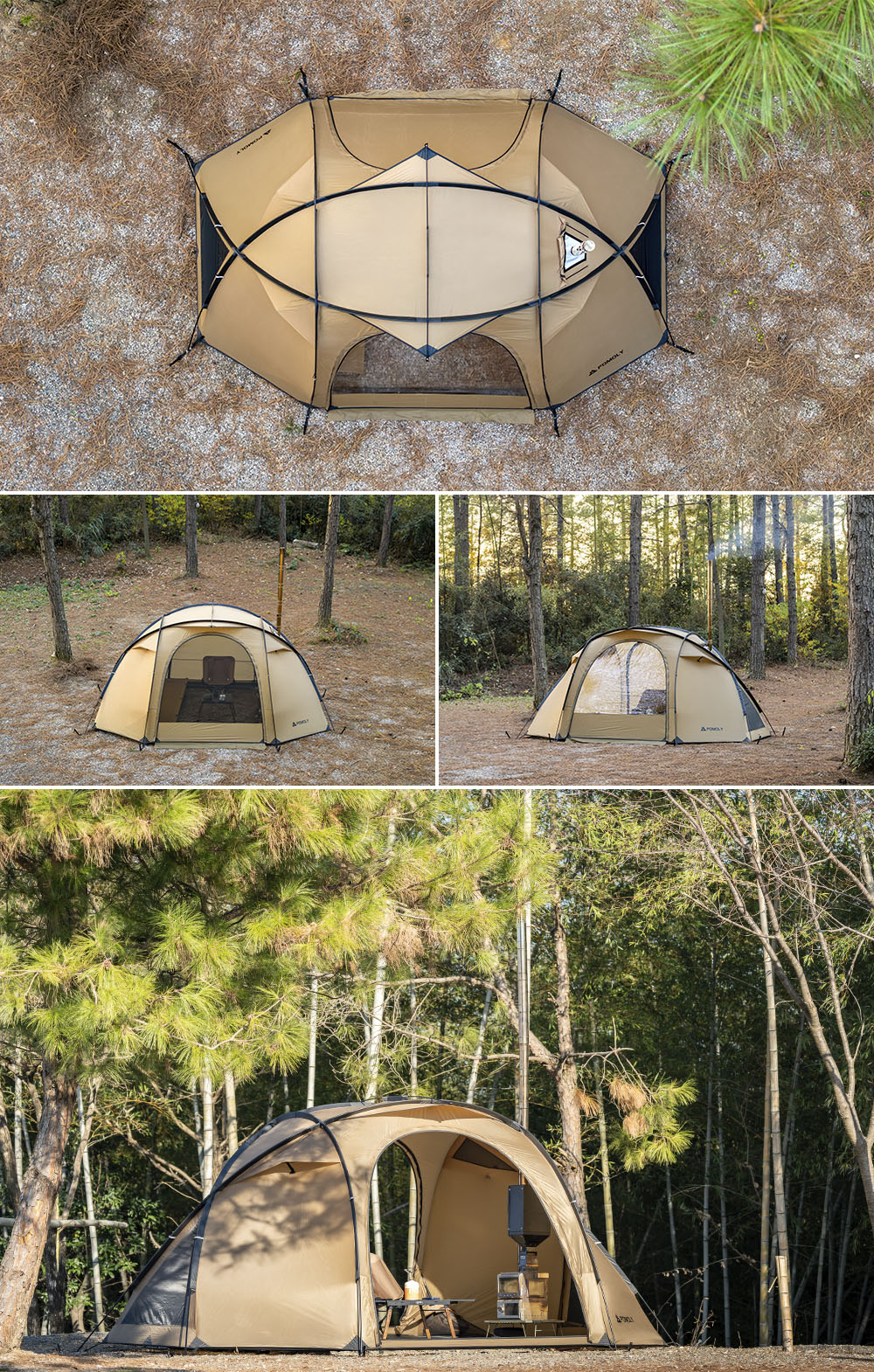 Barracuda 2 バラクーダ2｜2人用薪ストーブ対応テント｜自立式ドーム型