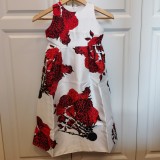 BunniesFairy Celebrity-inspired Women Elegant Vintage Retro Flower Floral Print Vest Dresses Sleeveless O-Neck Vestido De Fiesta