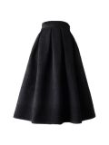 Spring Autumn Hepburn Vintage Elegant Women Pink y2k Retro Floral Aesthetic Jacquard High-waisted Long Midi Pleated Skirt