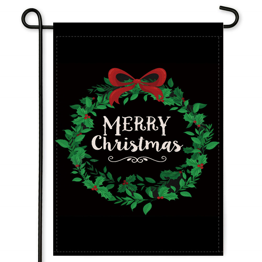 Merry Christmas Decorative Garden Flag, Xmas Outdoor Flag ...