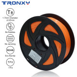 3D Flexible Orange TPU Filament 1.75 mm, 2.2 LBS (1KG)