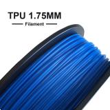 3D Flexible Blue TPU Filament 1.75 mm, 2.2 LBS (1KG)