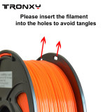3D Transparent Orange PETG Filament 1.75 mm, 2.2 LBS (1KG)