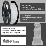 3D Printer White Nylon Filament 1.75 mm, 2.2 LBS (1KG)