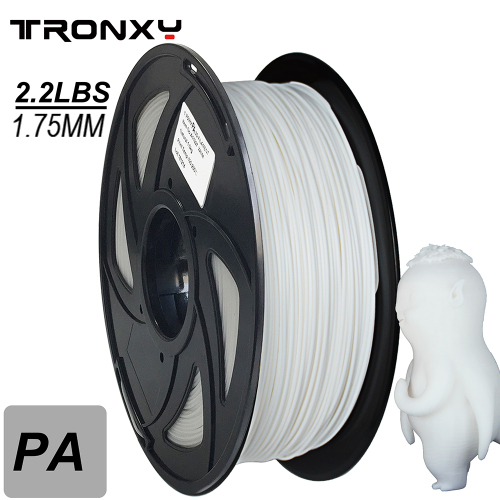 3D Printer White Nylon Filament 1.75 mm, 2.2 LBS (1KG)