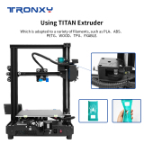 TRONXY 3D Printer XY-2 Pro Titan 255*255*260mm + Hotend/PLA Filament （Combined offers）