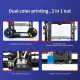 Tronxy 2E Series Mix-Color 3D Printer with Dual Extruder X5SA-2E/X5SA-400-2E/X5SA-500-2E 3D Printer