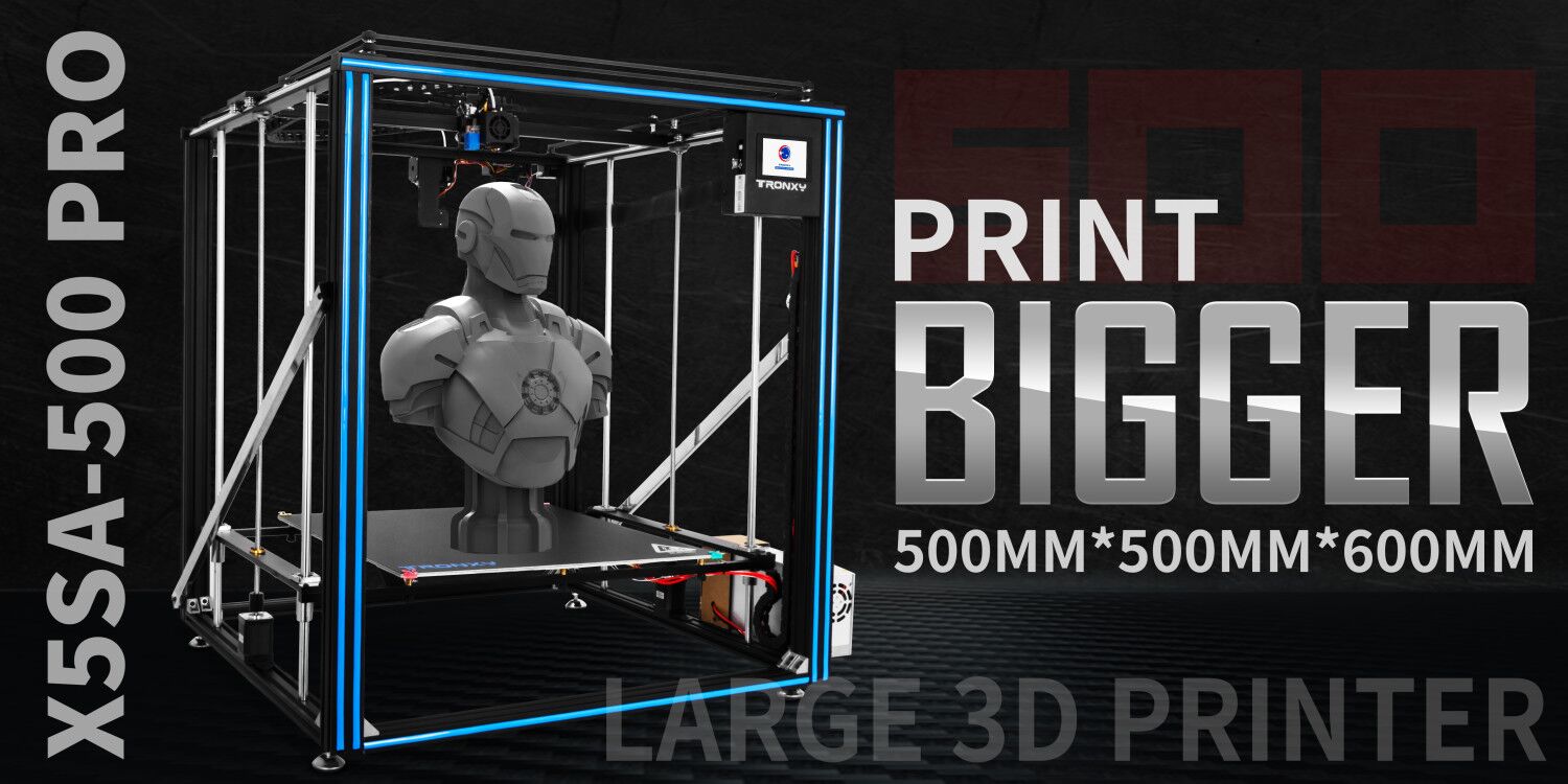 Large Size 3d Printer Kit | Tronxy X5SA-500 Pro Ultra-quiet Auto Level  Sensor 3d Printing-3d Model Print-3d Thing. Fdm 3D Printer Big Printing  Size 500mm*500mm*600mm.
