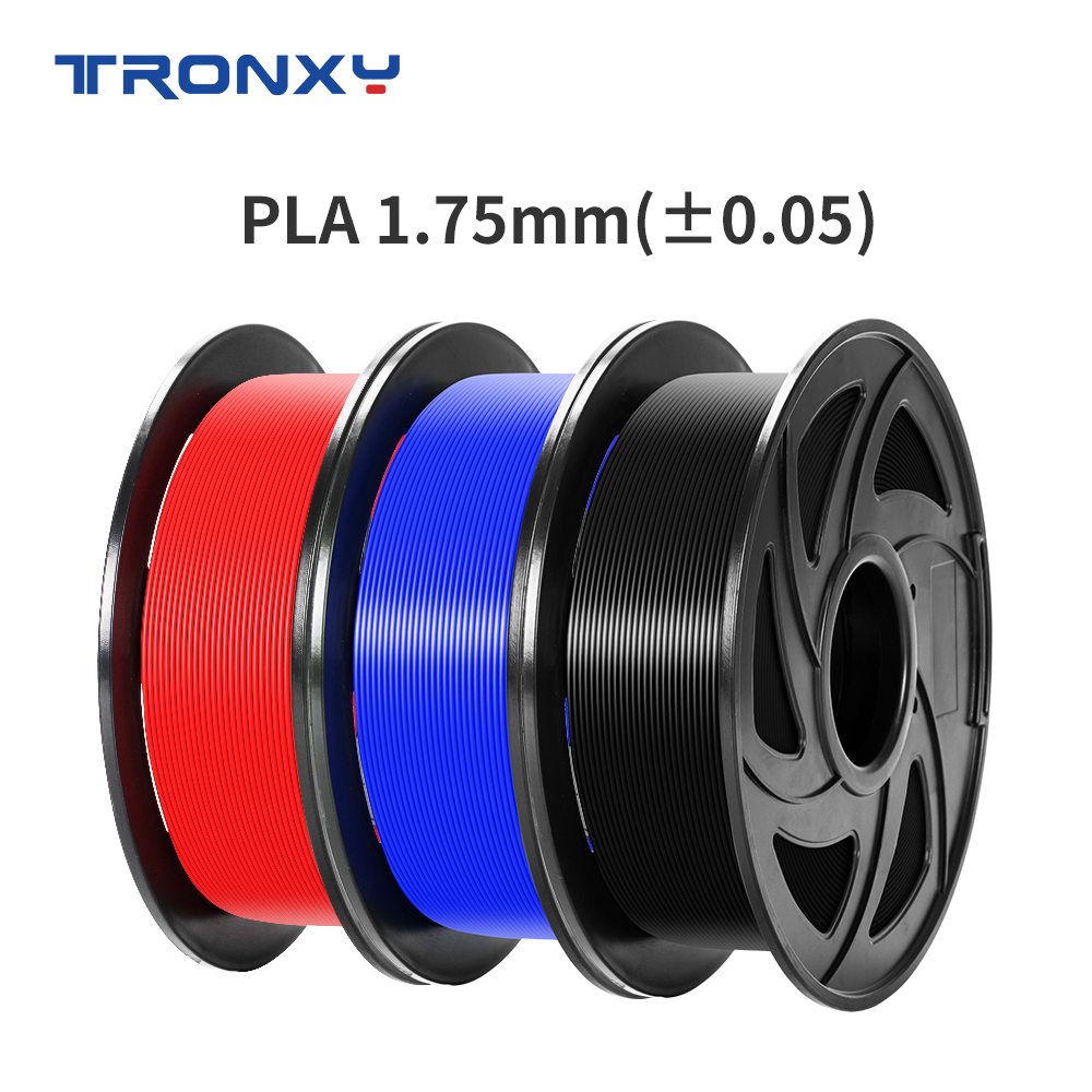 Filament en soie 1,75 mm PLA Tri Color Coloré, TRONXY pour imprimante 3D,  filament PLA extrusion trois couleurs, bobine 250 g x 4
