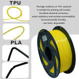 3D Flexible Yellow TPU Filament 1.75 mm, 2.2 LBS (1KG)