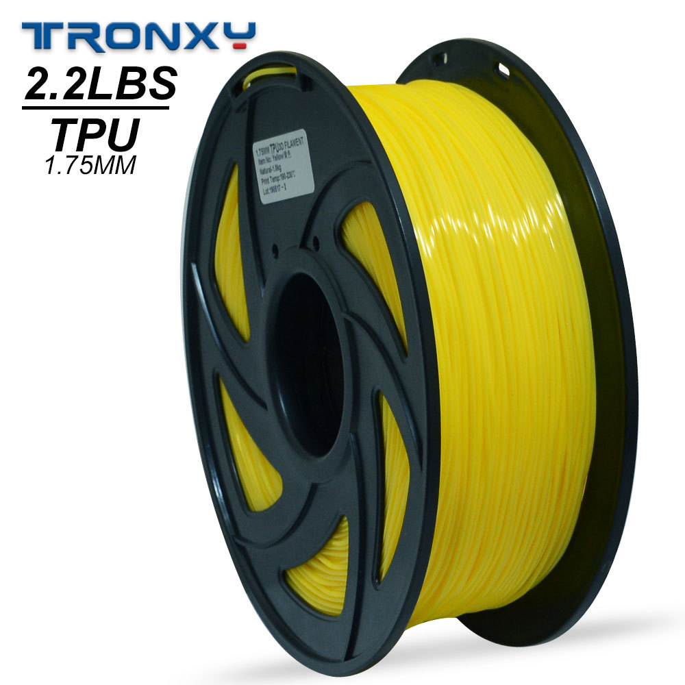 Big sale Tronxy 3d printer Filament TPU 3D Flexible TPU Filament 1.75mm 2.2  LBS (1KG) Material TPU More Choices of Color