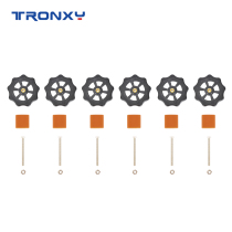 Tronxy 6PCS M3 Adjusting Screws Nuts Heat Bed Leveling Knob Parts with Silicone Solid Spacer 3D Printers Print Platform Screw Calibration Accessories