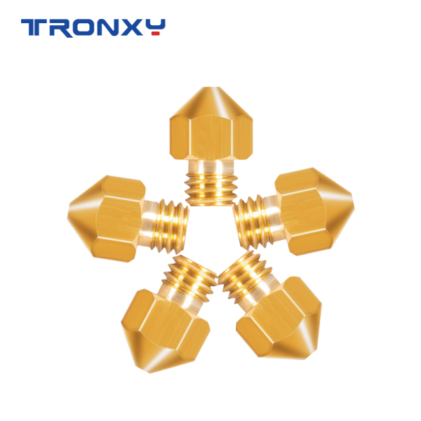 Tronxy MK8 Copper Nozzle with Extruder nozzle size 0.2mm 0.3mm 0.4mm(5pcs)