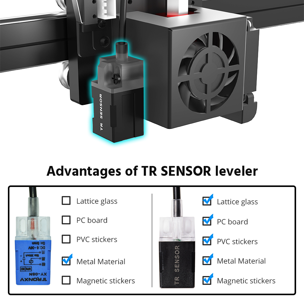 Tronxy 3D Printer Tronxy New Version X5SA PRO with TR Sensor Auto Leveling  + Lattice Glass Plate
