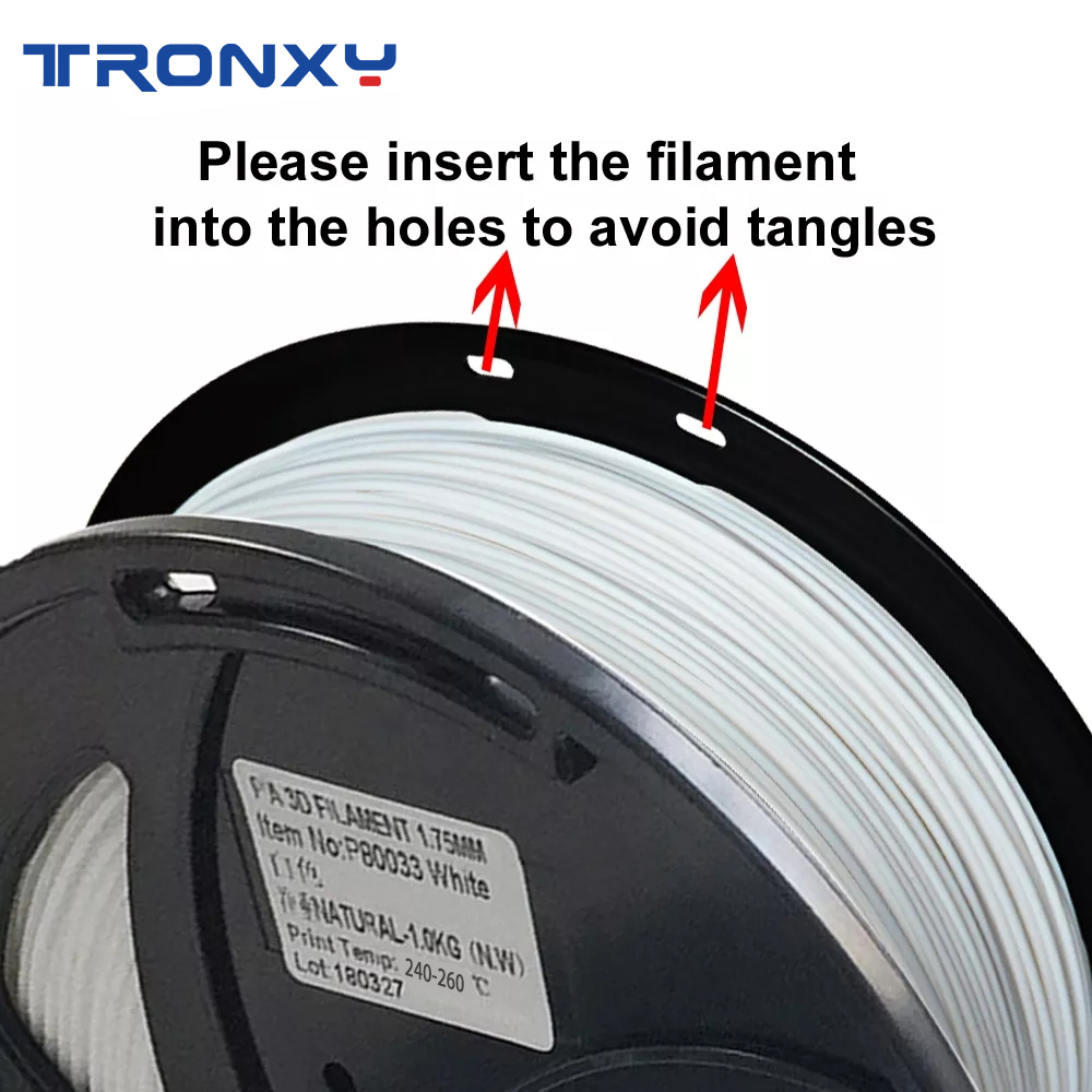 3D Flexible White TPU Filament 1.75 mm, 2.2 LBS (1KG) – Tronxy 3D