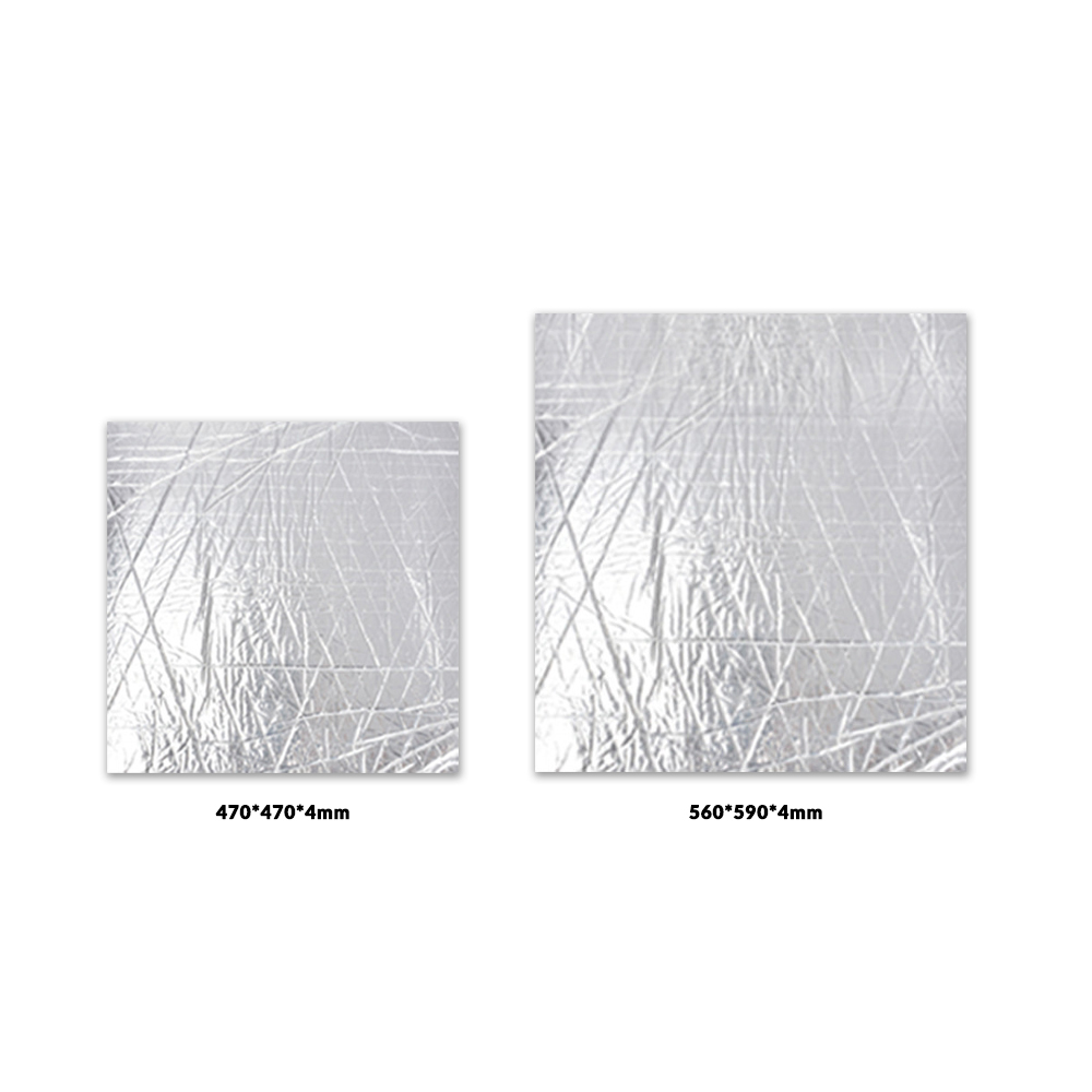 400 x 400mm 3D Printer Heated Bed Insulation Foam Foil Mat Gazechimp Heat Bed Foil Self-Adhesive Insulation Cotton 