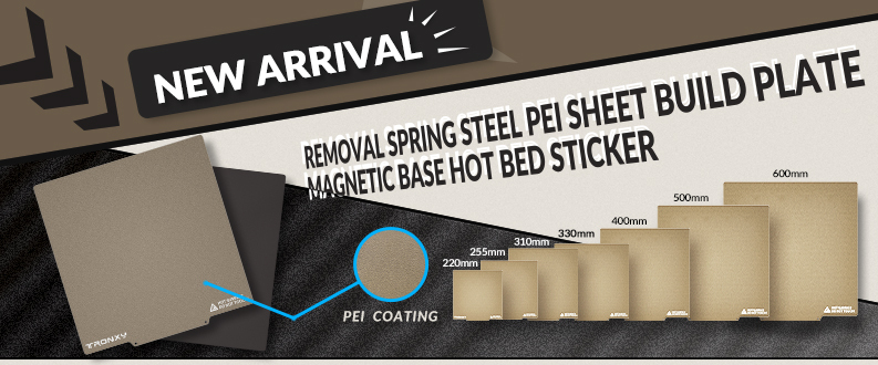 Steel PEI Sheet Build Plate Magnetic Base Hot Bed Sticker