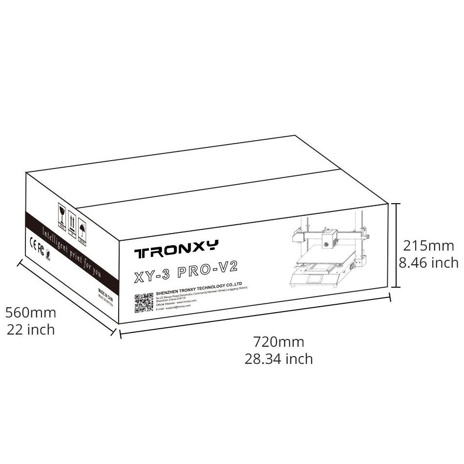 Tronxy XY-3 Pro V2 3D Printer Large Size Direct drive 3D Printer