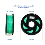 3D Flexible Green TPU Filament 1.75 mm, 2.2 LBS (1KG)