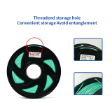 3D Flexible Green TPU Filament 1.75 mm, 2.2 LBS (1KG)