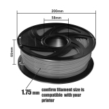 Tronxy New 1.75mm Grey PLA Filament