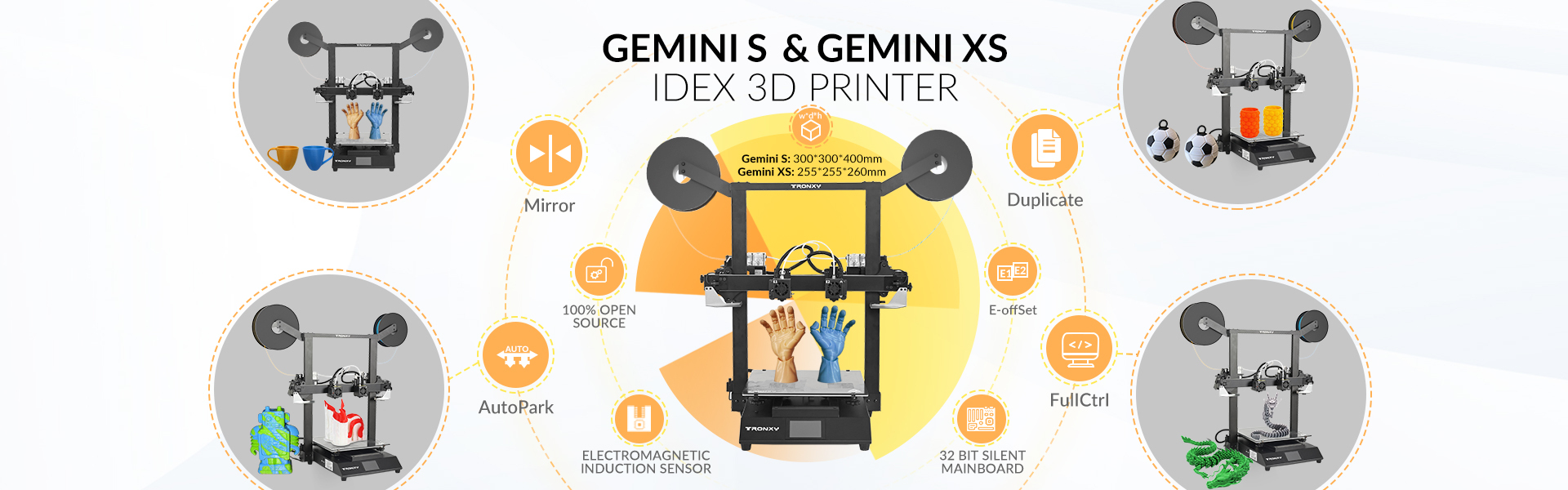 Gemini S IDEX 3D printer