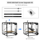 T12 Ball screw 680mm C7 12mm dia VEHO-600 3d printer ballscrew upgrade kit