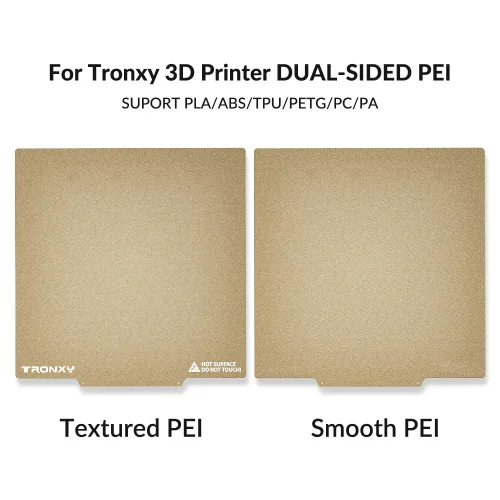 Tronxy PEI Double Sided Textured PEI Sheet Sheet Build Plate Magnetic Base Hot Bed Sticker